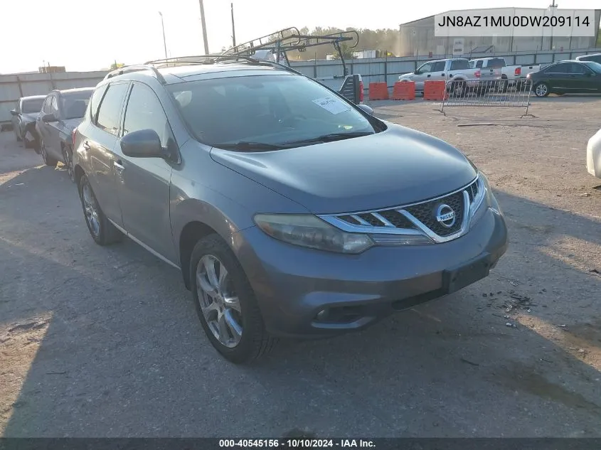 JN8AZ1MU0DW209114 2013 Nissan Murano Le