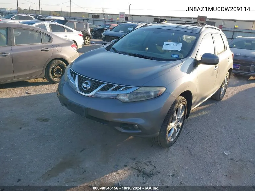 2013 Nissan Murano Le VIN: JN8AZ1MU0DW209114 Lot: 40545156