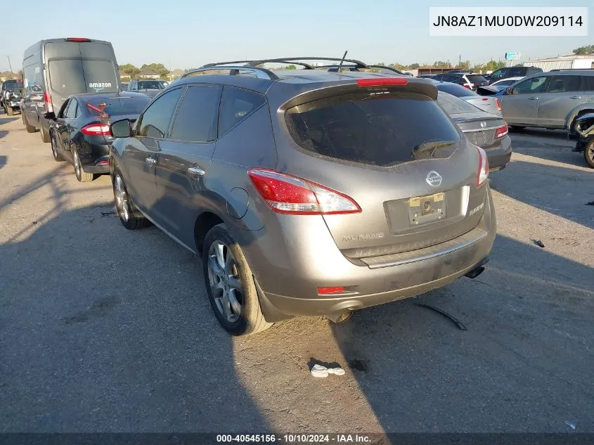 JN8AZ1MU0DW209114 2013 Nissan Murano Le