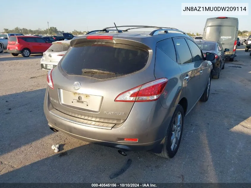 JN8AZ1MU0DW209114 2013 Nissan Murano Le