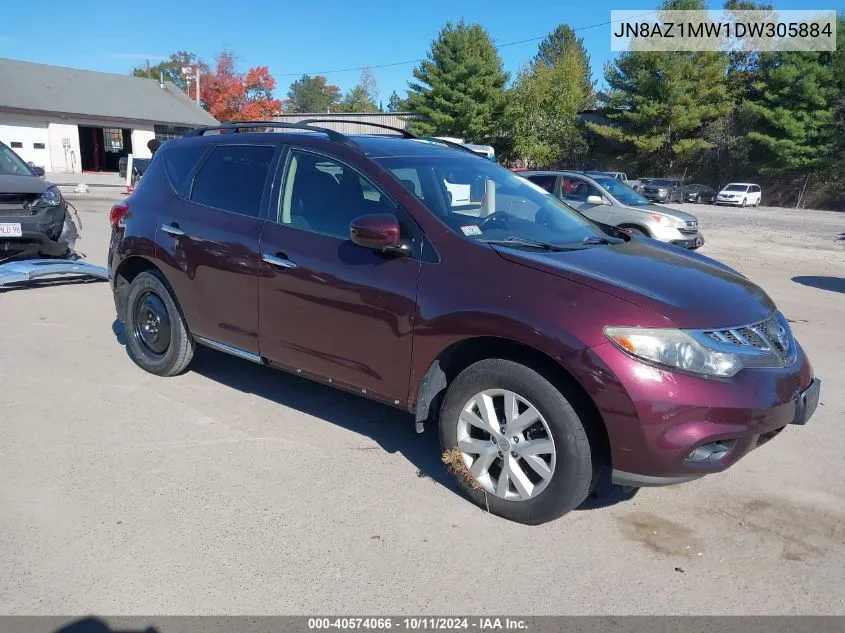 2013 Nissan Murano Sl VIN: JN8AZ1MW1DW305884 Lot: 40574066