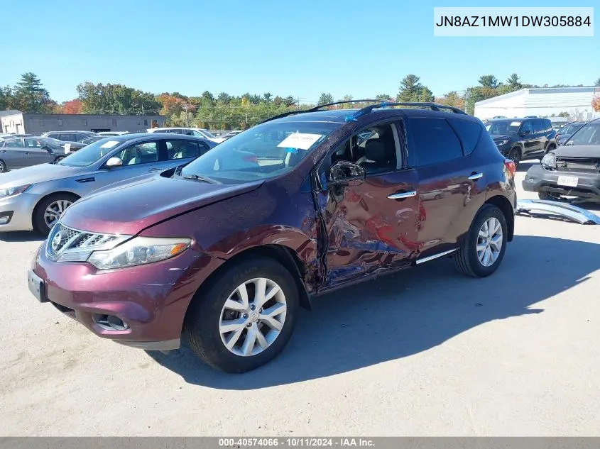 JN8AZ1MW1DW305884 2013 Nissan Murano Sl