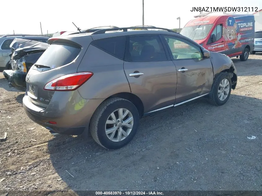 JN8AZ1MW5DW312112 2013 Nissan Murano S/Sl/Le