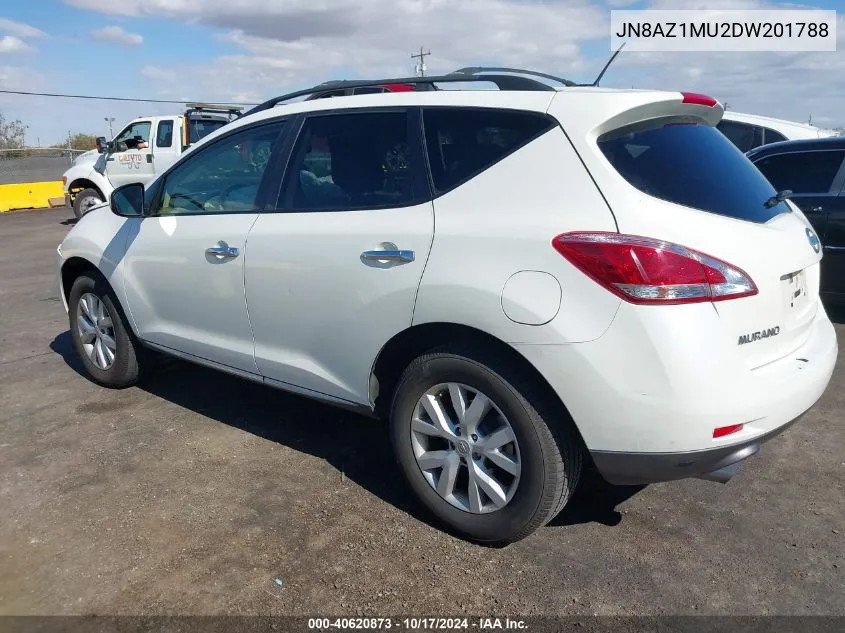 2013 Nissan Murano Sl VIN: JN8AZ1MU2DW201788 Lot: 40620873