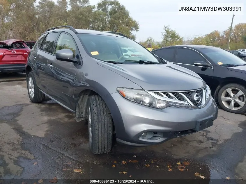 2013 Nissan Murano Sv VIN: JN8AZ1MW3DW303991 Lot: 40696123