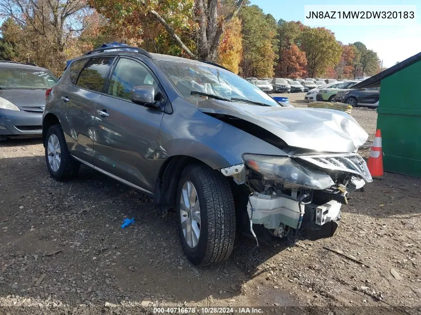 2013 Nissan Murano Sv VIN: JN8AZ1MW2DW320183 Lot: 40716678