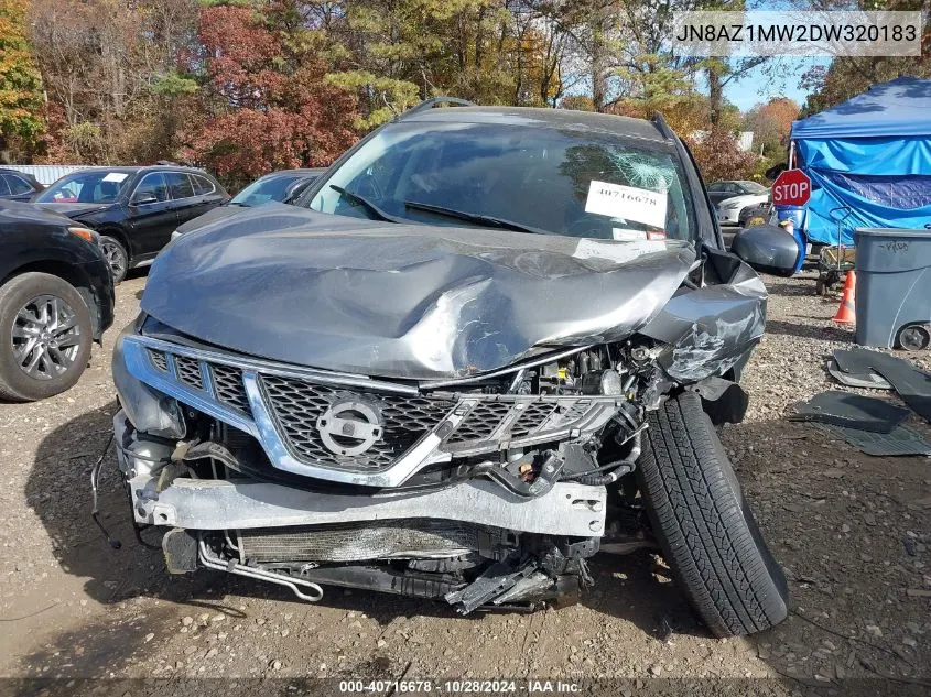 2013 Nissan Murano Sv VIN: JN8AZ1MW2DW320183 Lot: 40716678