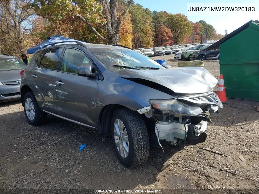 2013 Nissan Murano Sv VIN: JN8AZ1MW2DW320183 Lot: 40716678