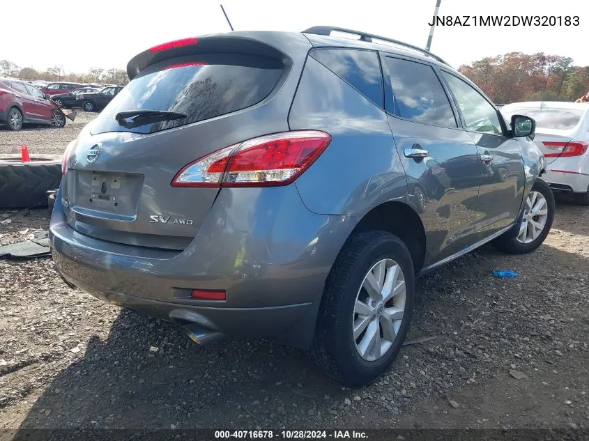 JN8AZ1MW2DW320183 2013 Nissan Murano Sv