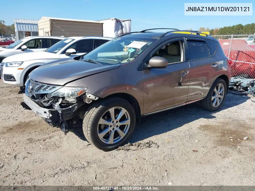 2013 Nissan Murano Le VIN: JN8AZ1MU1DW201121 Lot: 40722140