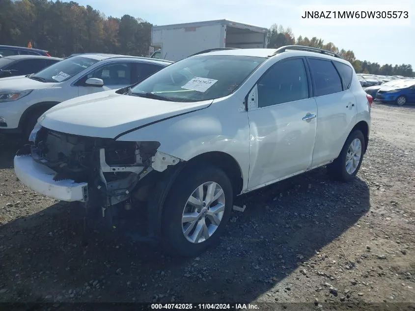 2013 Nissan Murano Sv VIN: JN8AZ1MW6DW305573 Lot: 40742025