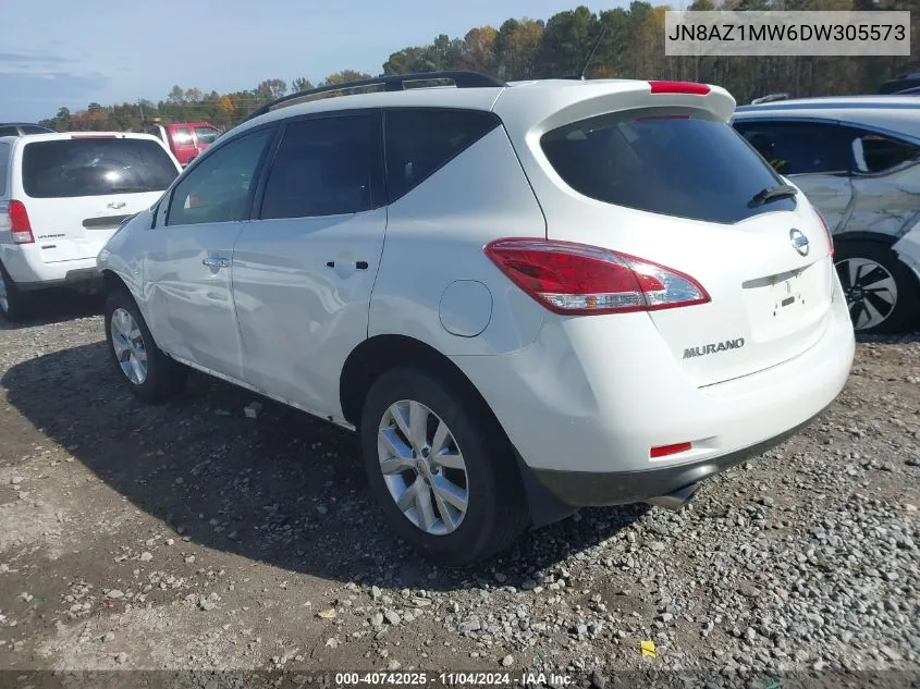 2013 Nissan Murano Sv VIN: JN8AZ1MW6DW305573 Lot: 40742025