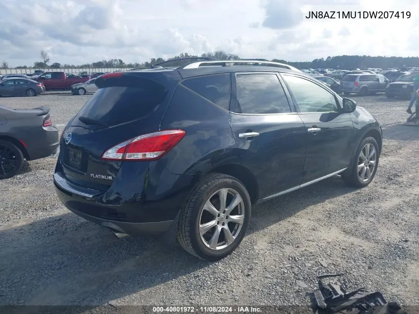 2013 Nissan Murano Le VIN: JN8AZ1MU1DW207419 Lot: 40801972