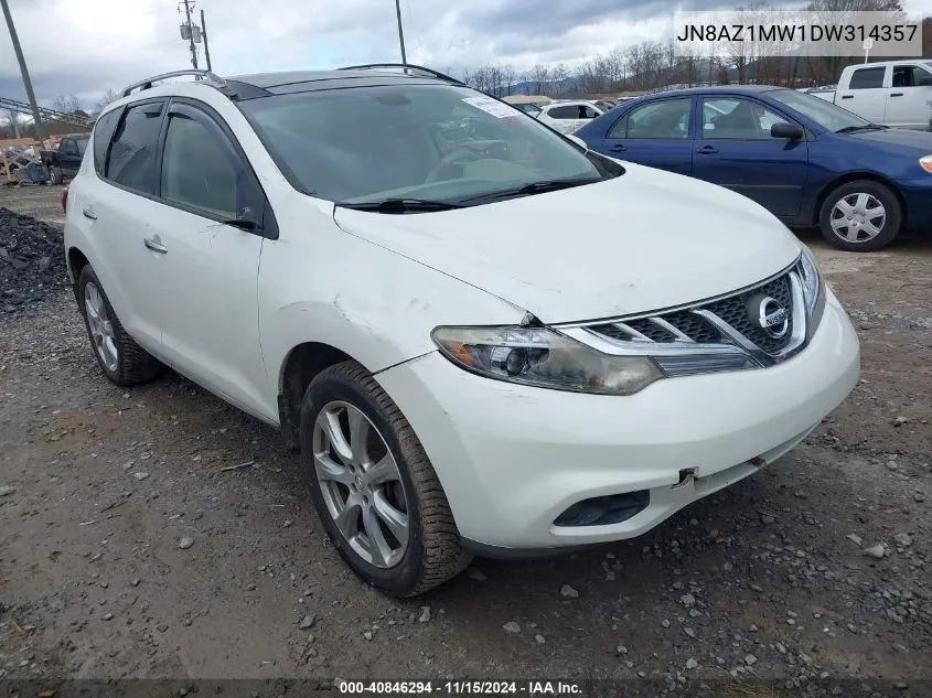 JN8AZ1MW1DW314357 2013 Nissan Murano Le