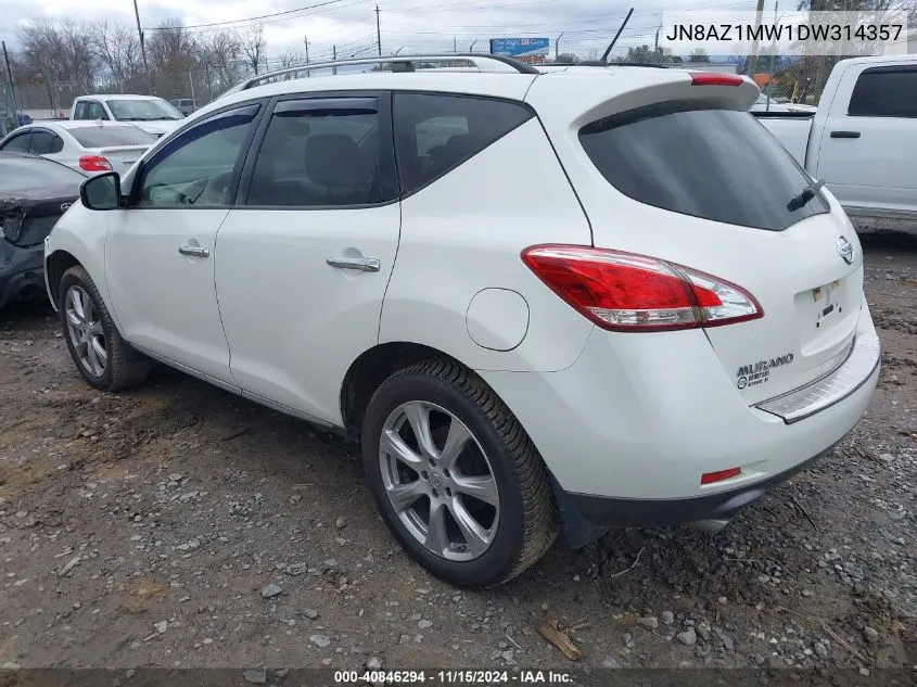 JN8AZ1MW1DW314357 2013 Nissan Murano Le