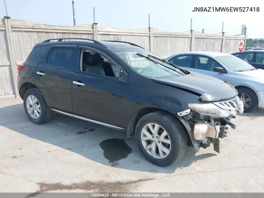 2014 Nissan Murano VIN: JN8AZ1MW6EW527418 Lot: 12080423