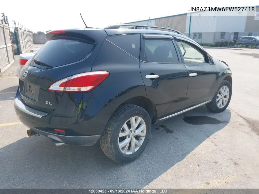 JN8AZ1MW6EW527418 2014 Nissan Murano