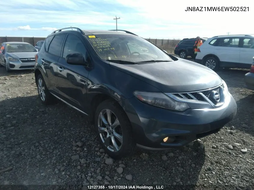 2014 Nissan Murano VIN: JN8AZ1MW6EW502521 Lot: 12127355