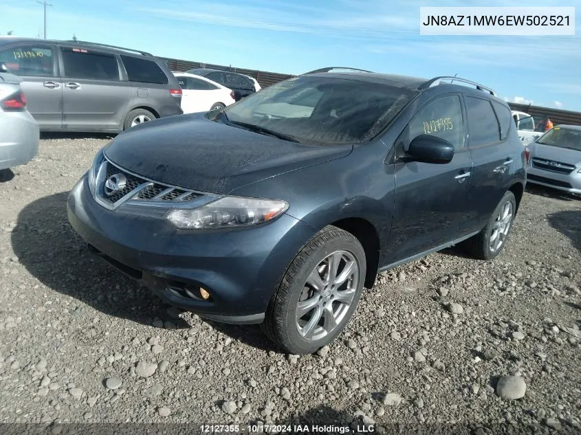 2014 Nissan Murano VIN: JN8AZ1MW6EW502521 Lot: 12127355