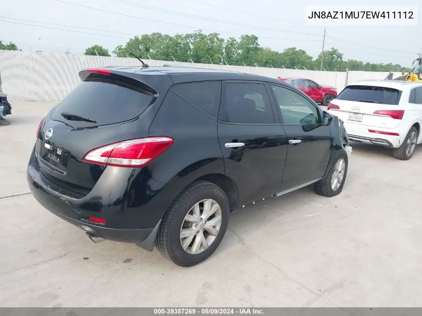 2014 Nissan Murano Le/S/Sl/Sv VIN: JN8AZ1MU7EW411112 Lot: 39357269