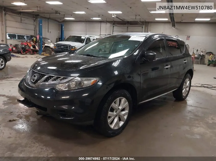 2014 Nissan Murano Le/S/Sl/Sv VIN: JN8AZ1MW4EW510780 Lot: 39874992