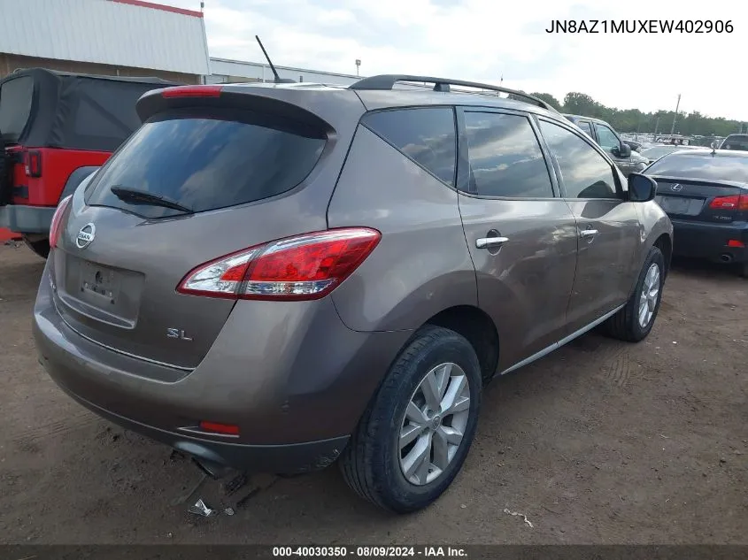 JN8AZ1MUXEW402906 2014 Nissan Murano Sl