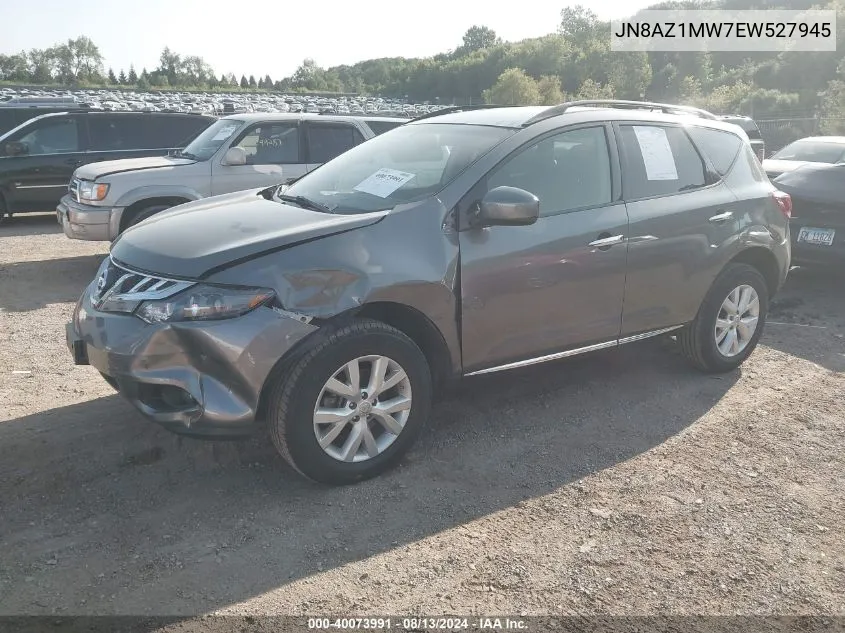 2014 Nissan Murano Le/S/Sl/Sv VIN: JN8AZ1MW7EW527945 Lot: 40073991