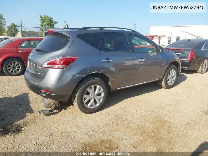 2014 Nissan Murano Le/S/Sl/Sv VIN: JN8AZ1MW7EW527945 Lot: 40073991