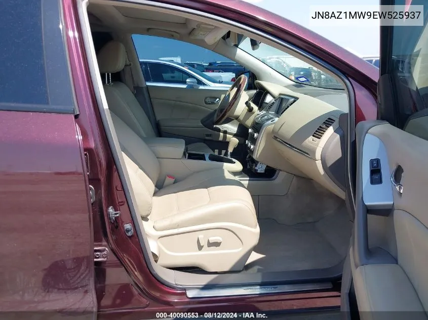 JN8AZ1MW9EW525937 2014 Nissan Murano Sl