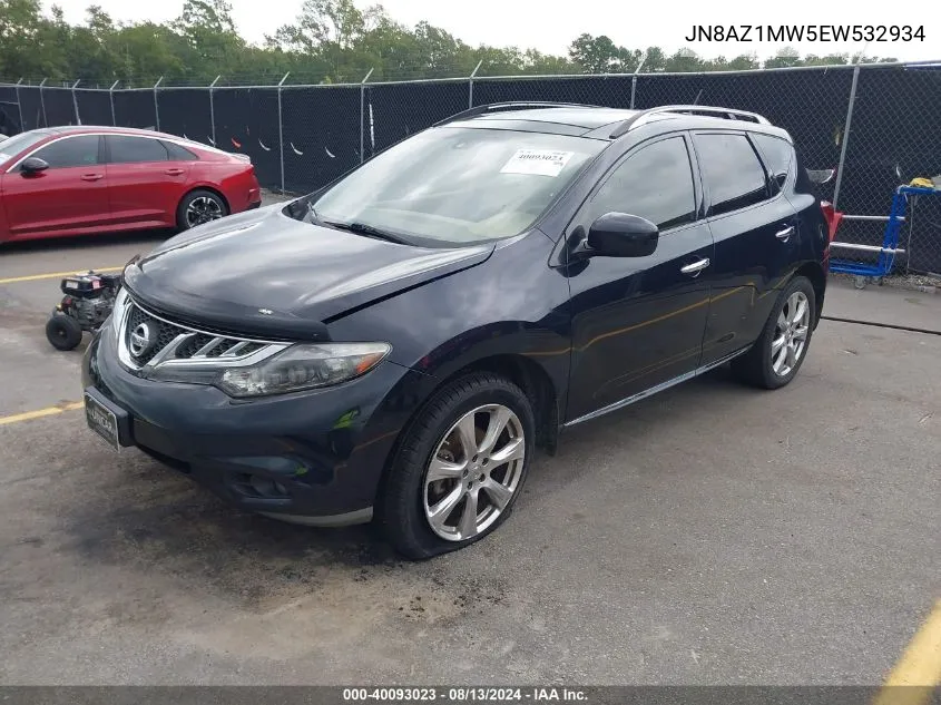 JN8AZ1MW5EW532934 2014 Nissan Murano Le