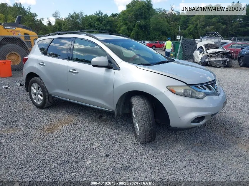 2014 Nissan Murano Sv VIN: JN8AZ1MW4EW520077 Lot: 40182673