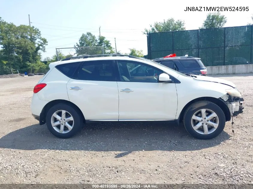 2014 Nissan Murano S VIN: JN8AZ1MW2EW524595 Lot: 40193595