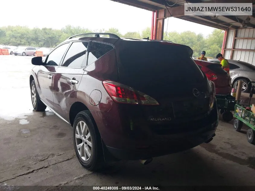 JN8AZ1MW5EW531640 2014 Nissan Murano Sv