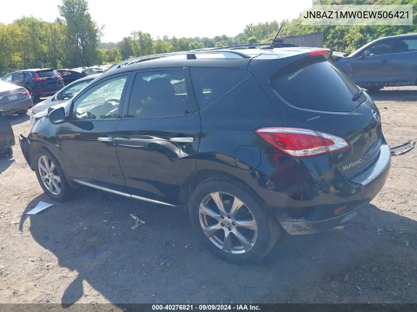 2014 Nissan Murano Le VIN: JN8AZ1MW0EW506421 Lot: 40276821