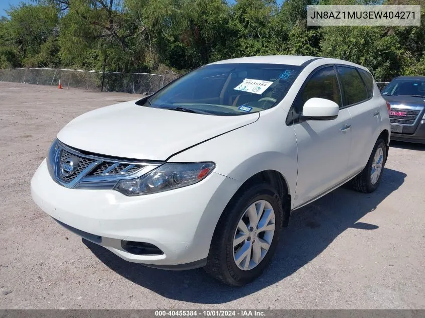 2014 Nissan Murano S VIN: JN8AZ1MU3EW404271 Lot: 40455384