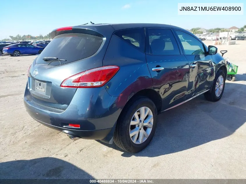 2014 Nissan Murano Le/S/Sl/Sv VIN: JN8AZ1MU6EW408900 Lot: 40488834