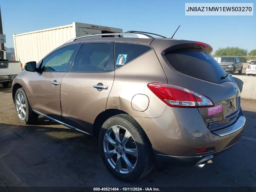 2014 Nissan Murano Le VIN: JN8AZ1MW1EW503270 Lot: 40521404