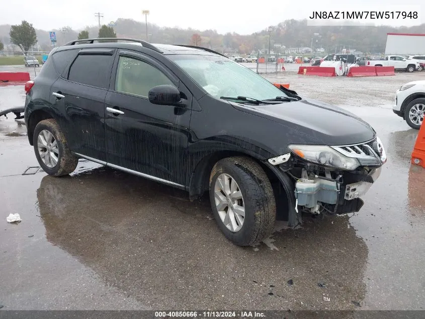 JN8AZ1MW7EW517948 2014 Nissan Murano Sl