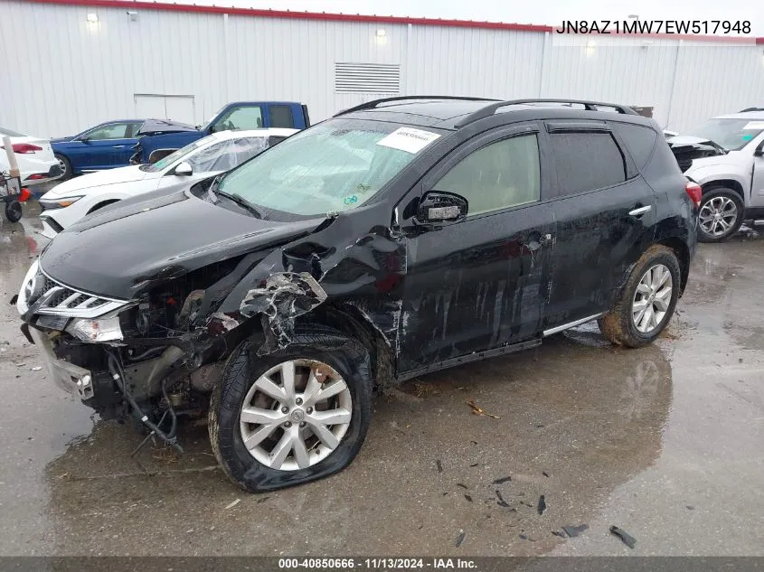 JN8AZ1MW7EW517948 2014 Nissan Murano Sl