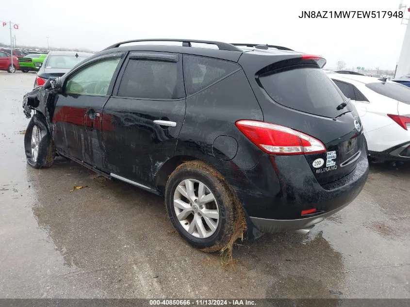 JN8AZ1MW7EW517948 2014 Nissan Murano Sl