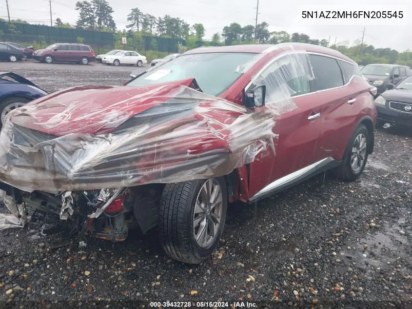 5N1AZ2MH6FN205545 2015 Nissan Murano Sl