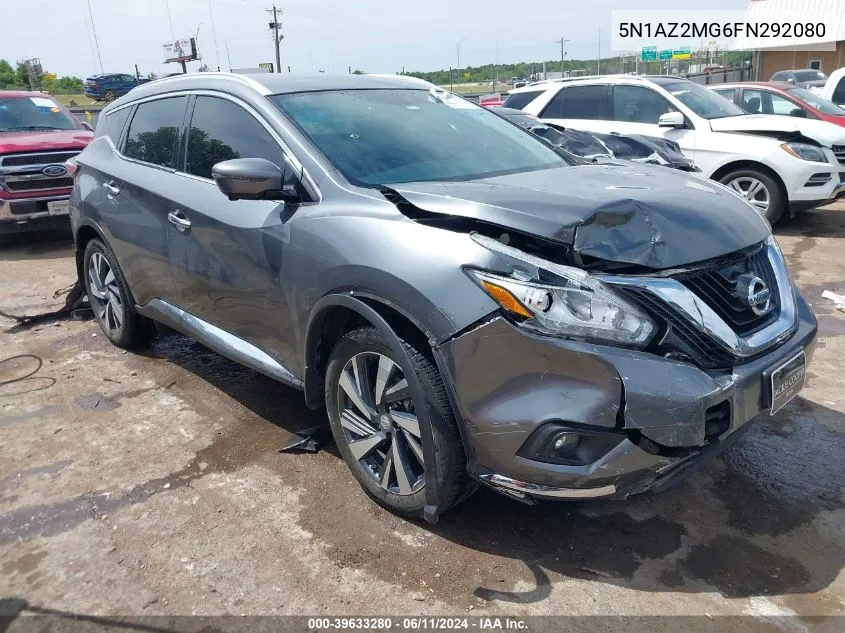 2015 Nissan Murano Platinum VIN: 5N1AZ2MG6FN292080 Lot: 39633280