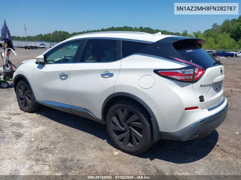 2015 Nissan Murano Platinum VIN: 5N1AZ2MH8FN282787 Lot: 39783002