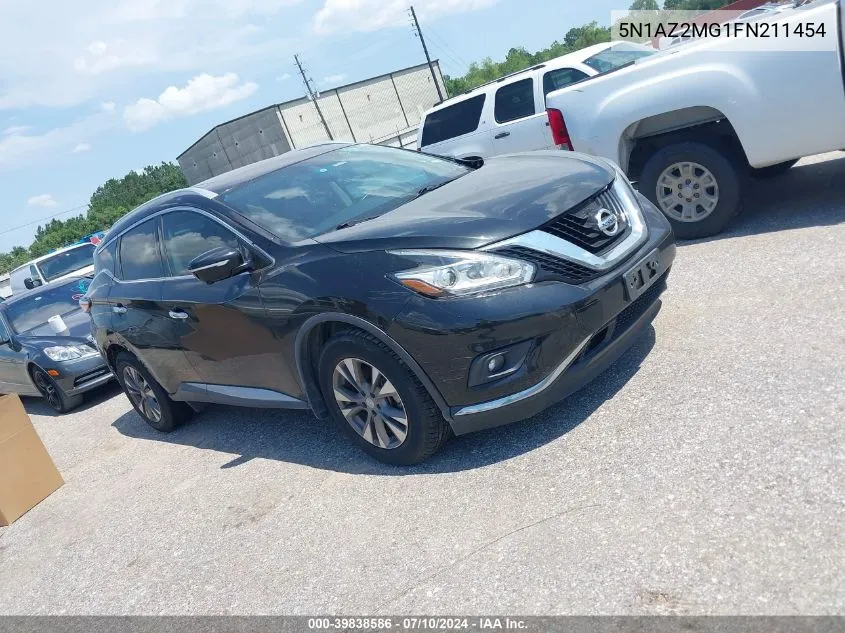 2015 Nissan Murano Sl VIN: 5N1AZ2MG1FN211454 Lot: 39838586