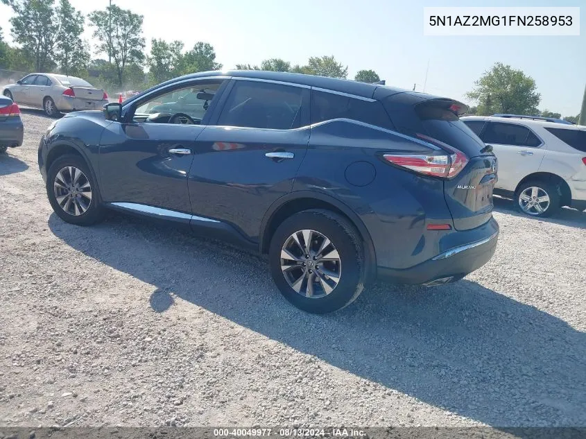 5N1AZ2MG1FN258953 2015 Nissan Murano S