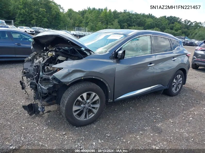 5N1AZ2MH1FN221457 2015 Nissan Murano Sl