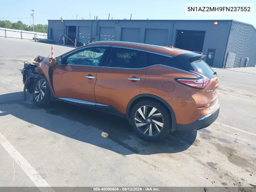 5N1AZ2MH9FN237552 2015 Nissan Murano Platinum