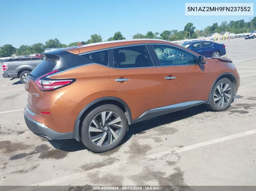 5N1AZ2MH9FN237552 2015 Nissan Murano Platinum