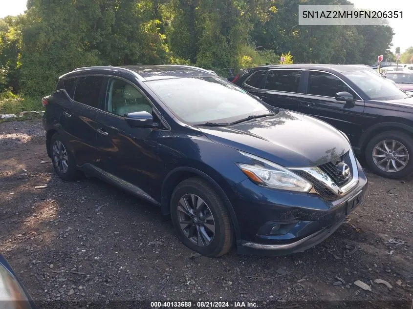 5N1AZ2MH9FN206351 2015 Nissan Murano Sl