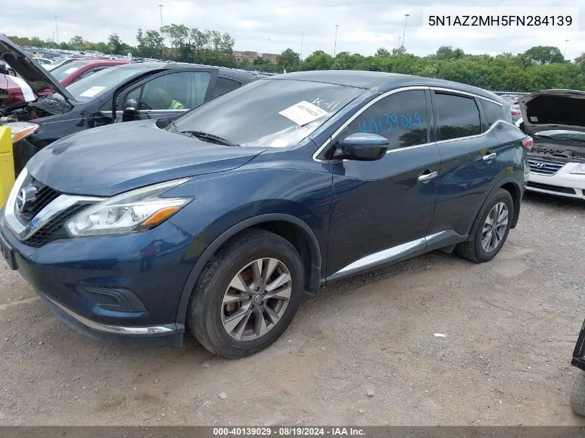 5N1AZ2MH5FN284139 2015 Nissan Murano S